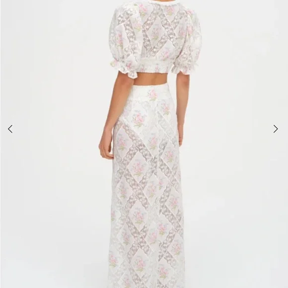 🍋For Love and Lemons🍋NWT Dakota Floral Maxi Skirt (szM) - Picture 4 of 4